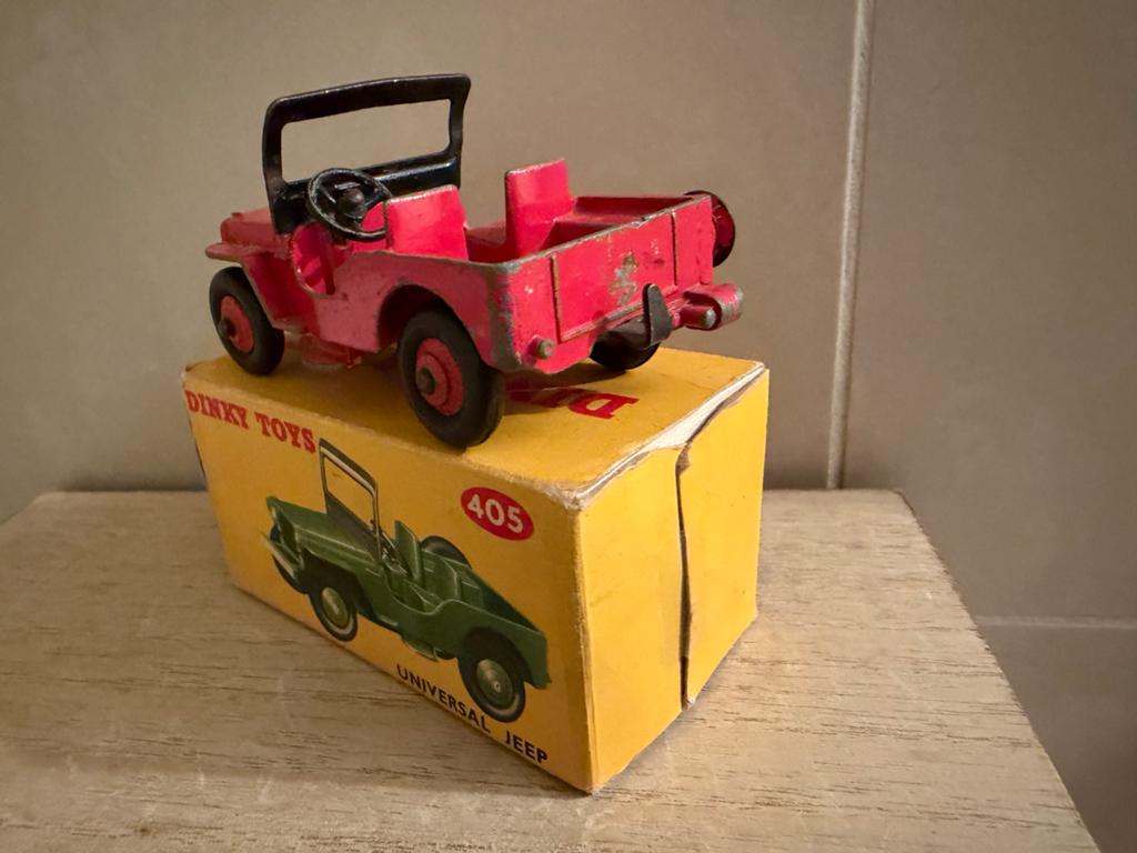 Dinky Toys Jeep 1/43 - Nette, licht bespeelde staat, F, Auto, Dinky Toys, Ophalen of Verzenden