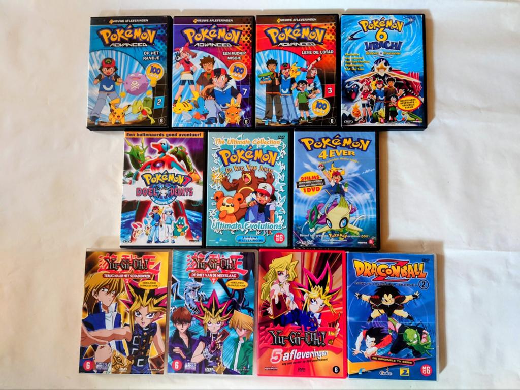 Pokemon, yu-gi-oh, en Dragon Ball z films, Alle leeftijden, Verzenden, Zo goed als nieuw, Anime (Japans)