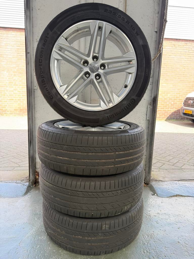 Audi Q5 zomerser 19” 2017-heden, Auto-onderdelen, Banden en Velgen, 19 inch, Gebruikt, Banden en Velgen, Ophalen of Verzenden