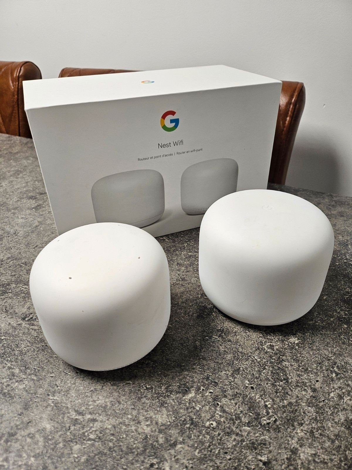 Google Nest Wifi Router en Punt - Zo goed als nieuw, Computers en Software, Routers en Modems, Ophalen of Verzenden, Zo goed als nieuw