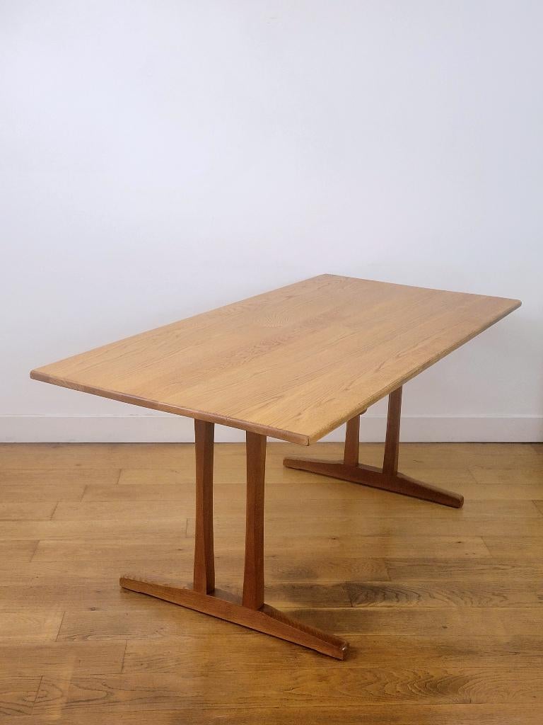 Vintage Børge Mogensen C18 Shaker tafel voor FDB Møbler, Ophalen, Gebruikt, Deens design, ivntage design, Mid Century, Eikenhout