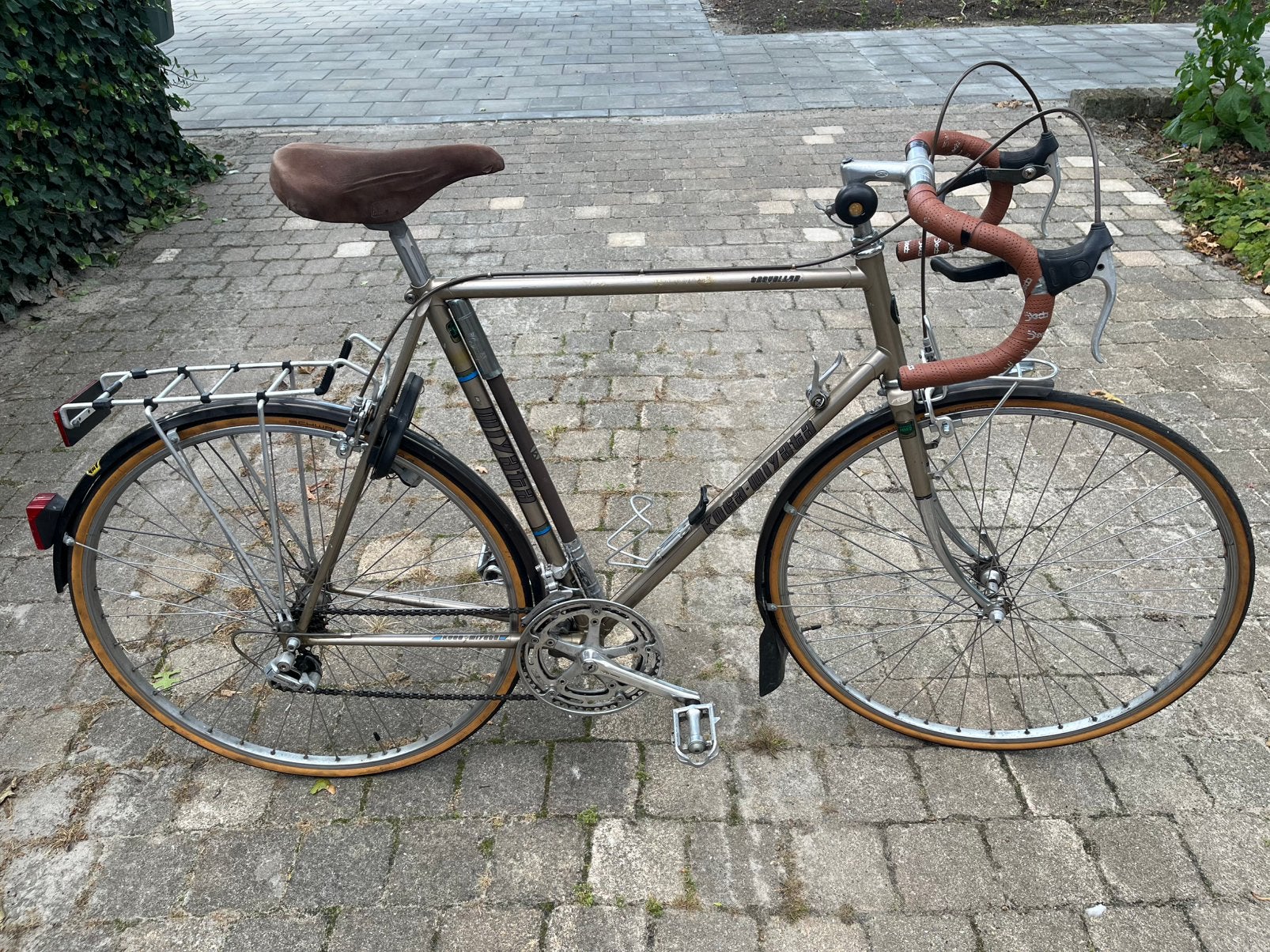 Vintage Koga Miyata Traveller 59cm, Ophalen, 28 inch, Gebruikt, Velgrem