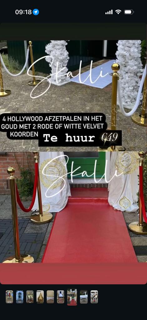 Afzetpalen hollywood style, Ophalen of Verzenden, Zo goed als nieuw