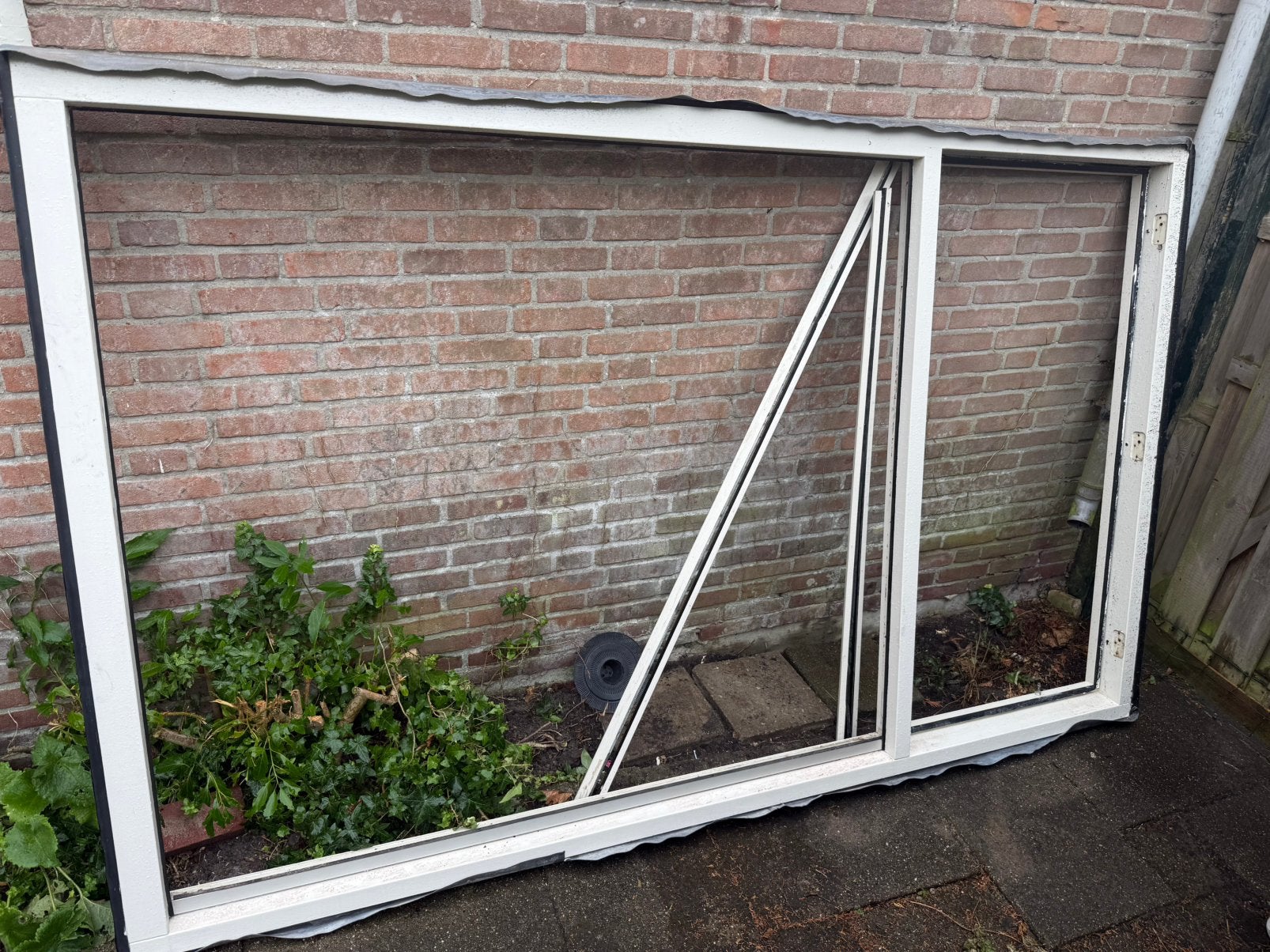 Kozijn met dubbel glas, Ophalen of Verzenden, Zo goed als nieuw, Hout, Raamkozijn
