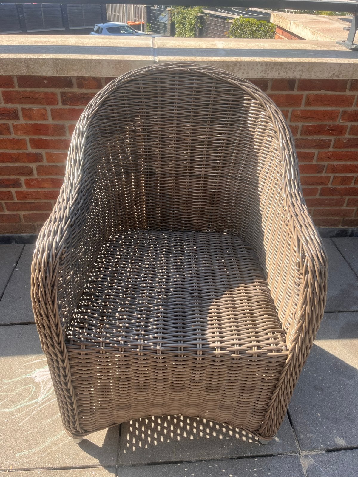 Tuinstoel, Tuin en Terras, Ophalen, Gebruikt, Wicker