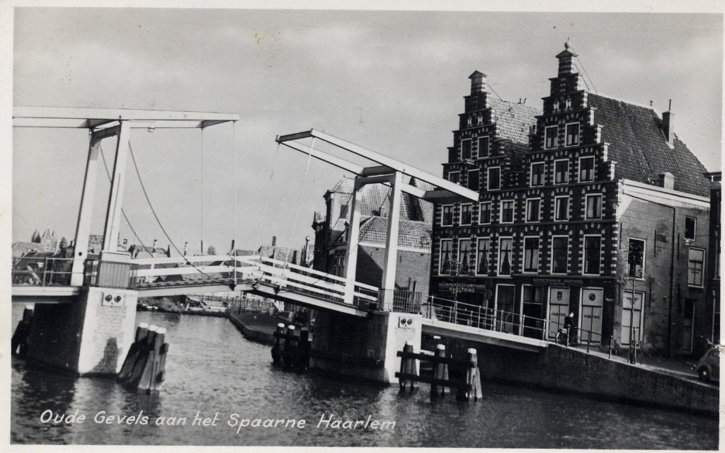 Haarlem Oude gevels aan het Spaarne, Verzenden, 1940 tot 1960, Gelopen, Noord-Holland