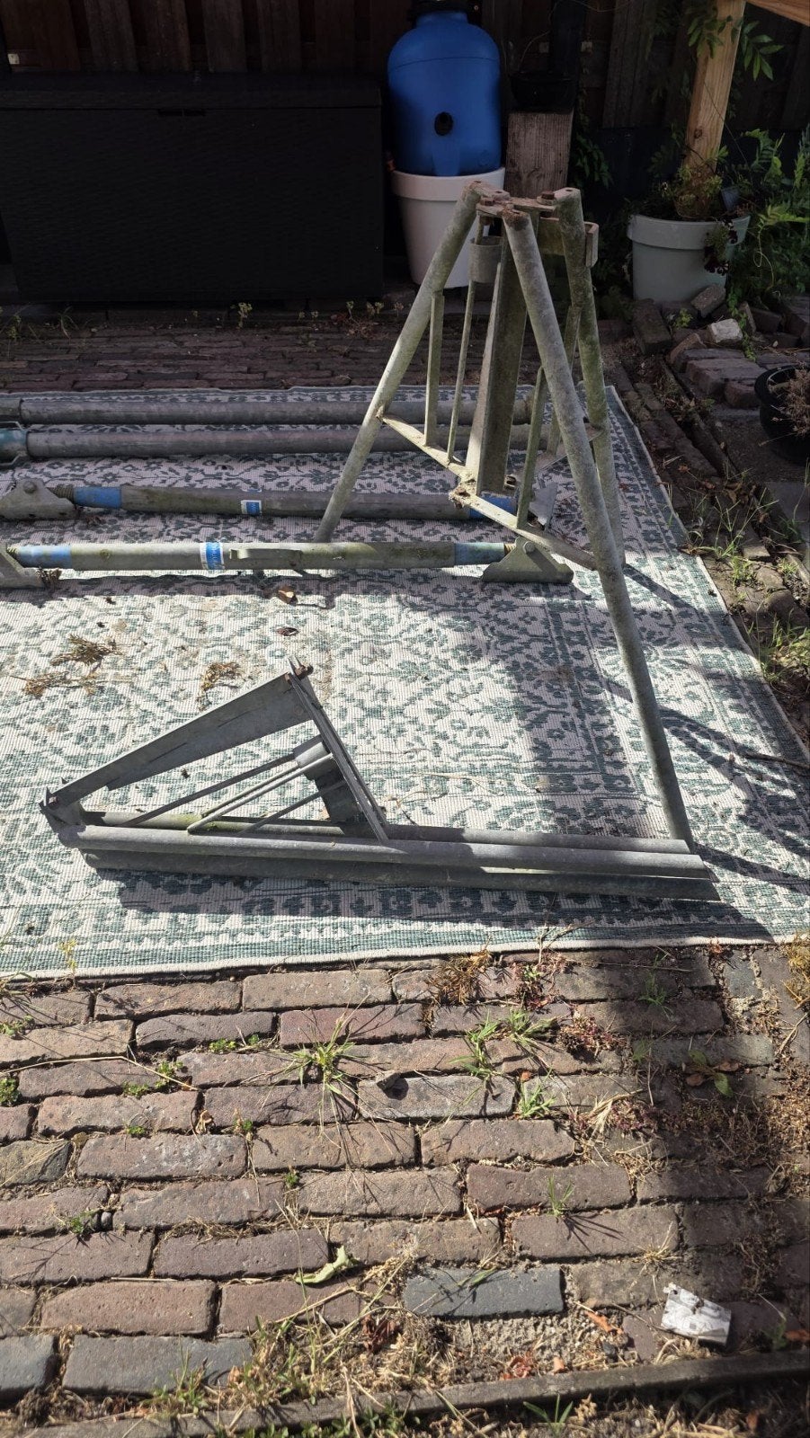Stempels en statieven voor bouw of renovatie, Doe-het-zelf en Verbouw, Steigers, Ophalen of Verzenden, Gebruikt, Overige typen