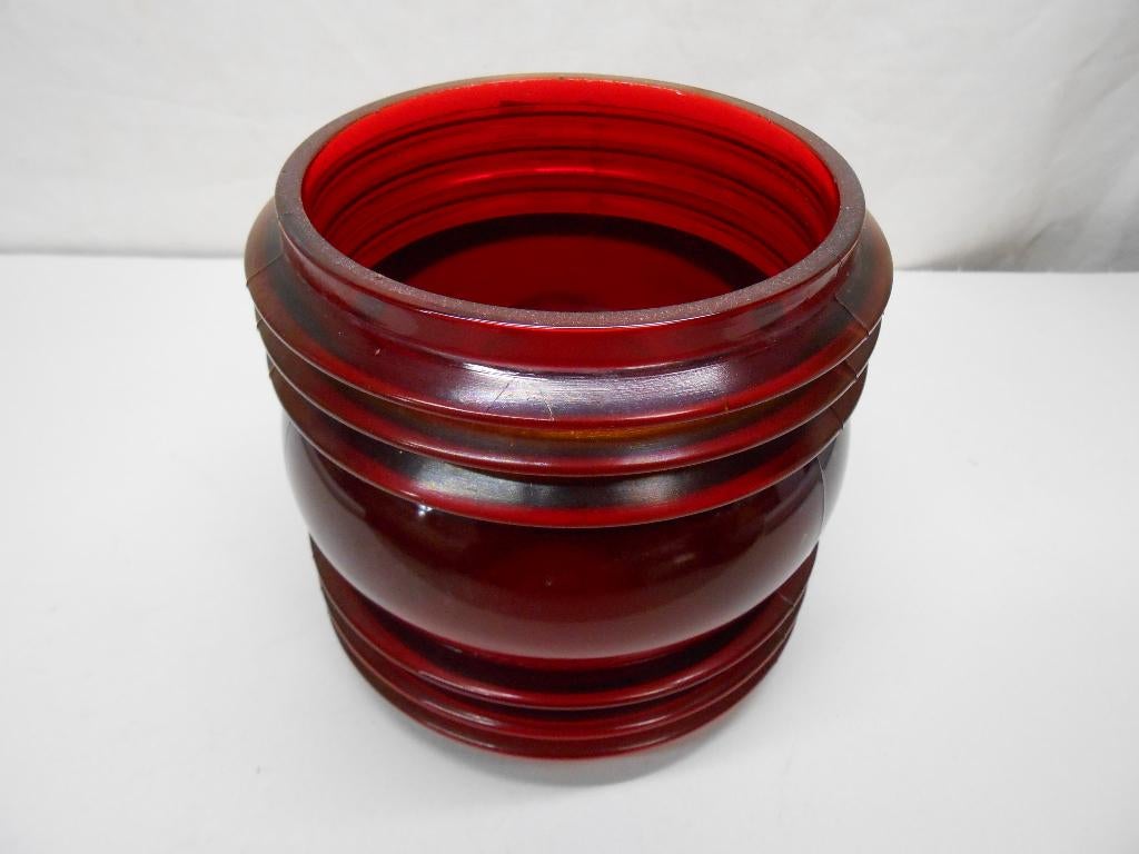 Fresnel lens glas, rood, Ophalen of Verzenden, Gebruikt, Overige typen
