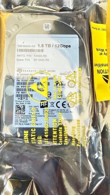 Seagate sas drives 2,5 inch 1,8 TB (Exos 10E2400) 20 stuks, Intern, SAS, Server, HDD