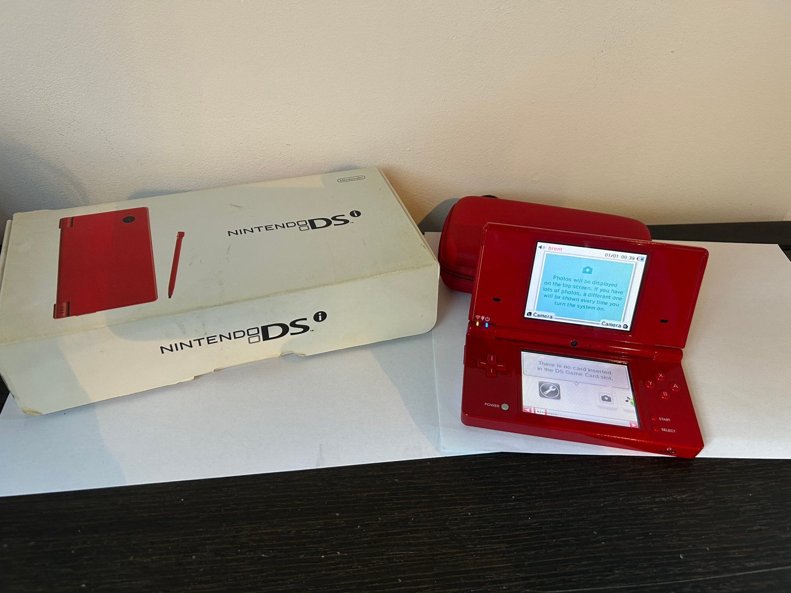 Rode Nintendo DSi compleet, Spelcomputers en Games, Gebruikt, Dsi, Ophalen of Verzenden, Rood