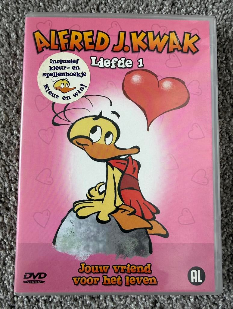 Alfred J. Kwak - Liefde 1 - DVD - Herman van Veen, Cd's en Dvd's, Dvd's | Tekenfilms en Animatie, Zo goed als nieuw, Europees