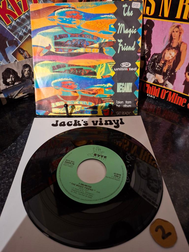 2 Unlimited - The Magic Friend (Megamix) Vinyl Single 1982/2, Cd's en Dvd's, 1990 - 1999, 7 inch, Ophalen of Verzenden, Fotohoes