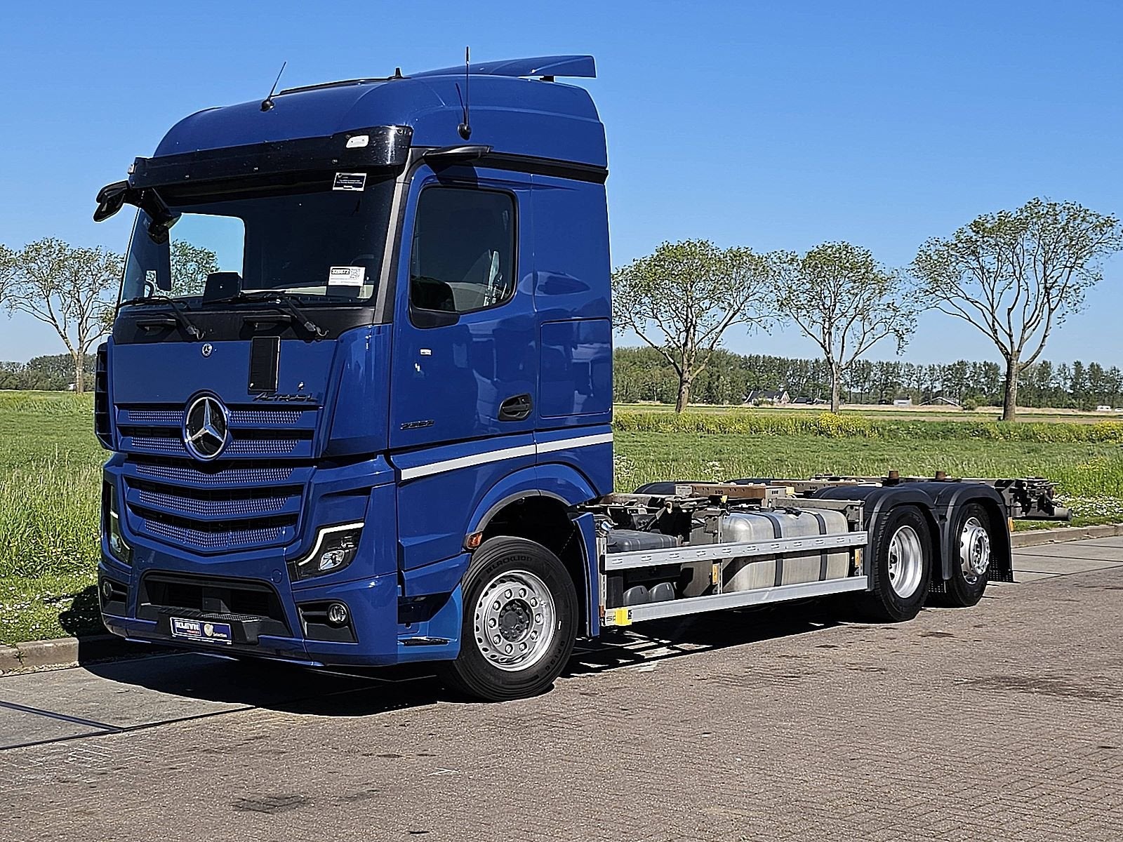 MERCEDES-BENZ ACTROS 2553 oil retarder 6x2*4, Auto's, Euro 6, Blauw, Mercedes-Benz, Bedrijf