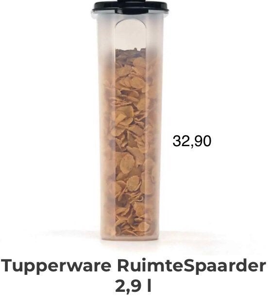 Tupperware Ruimtespaarder 2,9 liter - Splinternieuw!, Overige kleuren, Bewaardoos, Nieuw, Luchtdicht