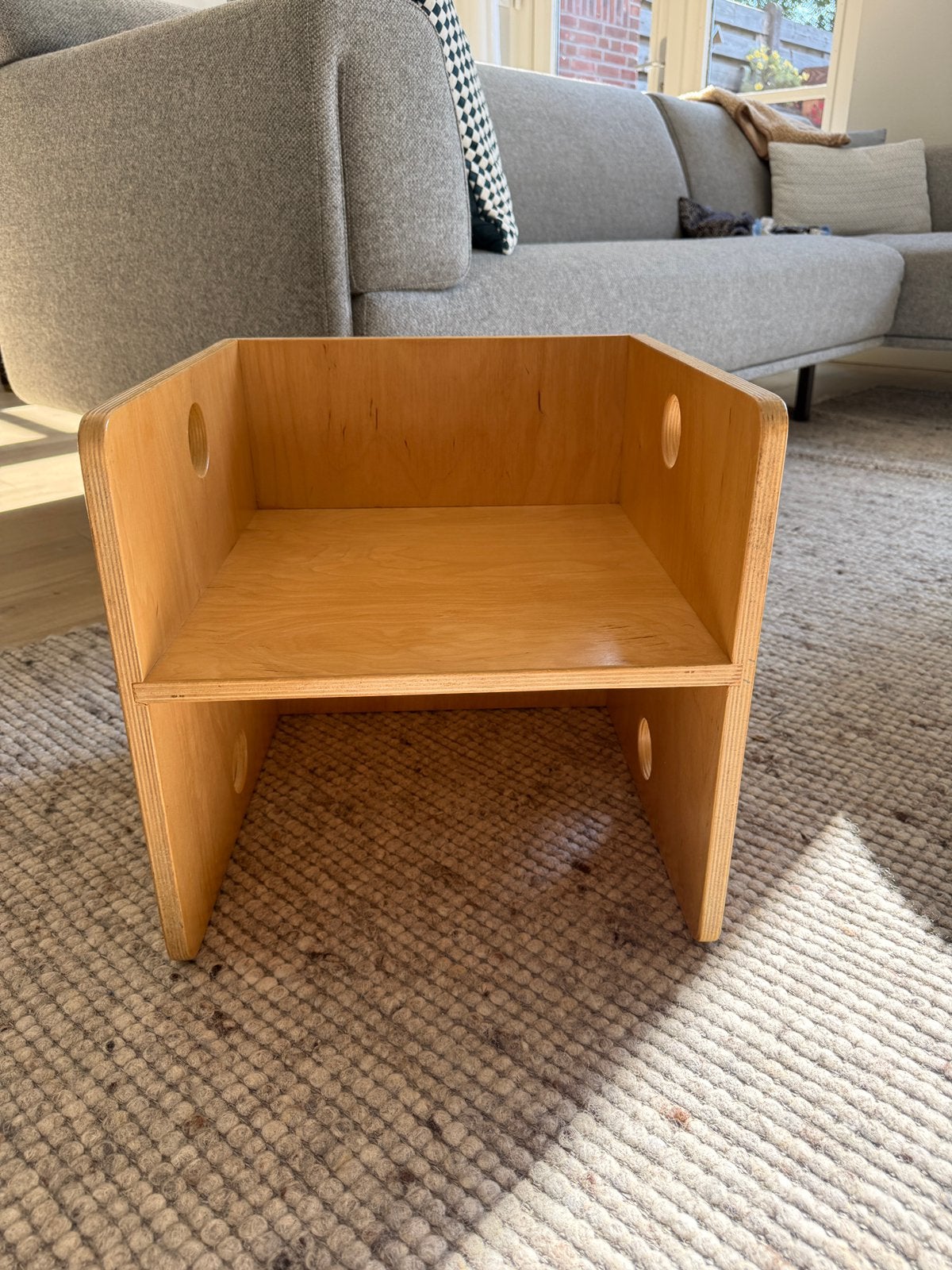 Van Dijk omkeerbare houten kubusstoel, Kinderen en Baby's, Ophalen, Gebruikt, Stoel