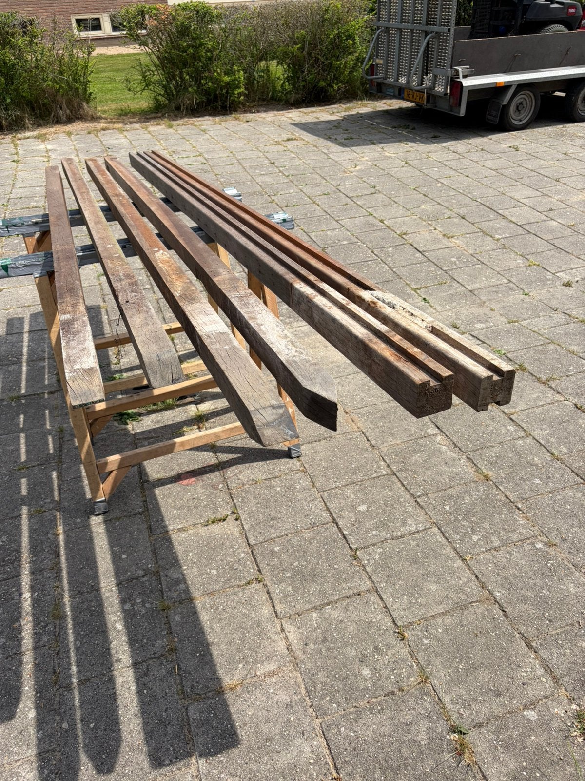Azobe palen voor schutting etc, Ophalen, 250 cm of meer, Palen