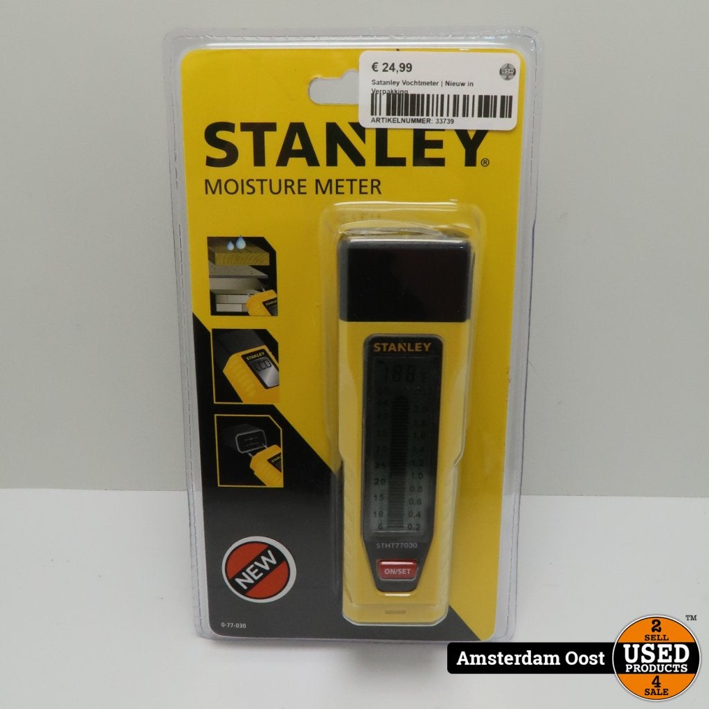 Satanley Vochtmeter | Nieuw in Verpakking, Stanley, Gebruikt, Support@stanley.com, 1000 Stanley Drive, New Britain, 
CT 06053
USA