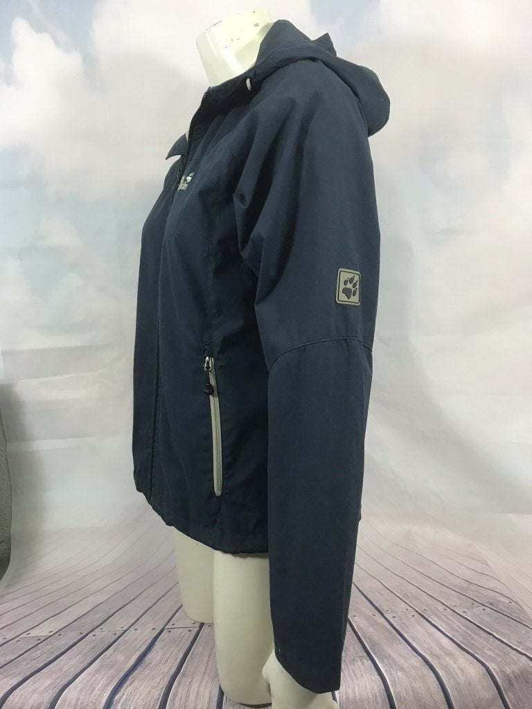Jack Wolfskin anorak outdoor windjack jas blauw maat S (3C3), Tweedehands verkoop, Blauw, Ophalen of Verzenden, Tweedehands verkoop