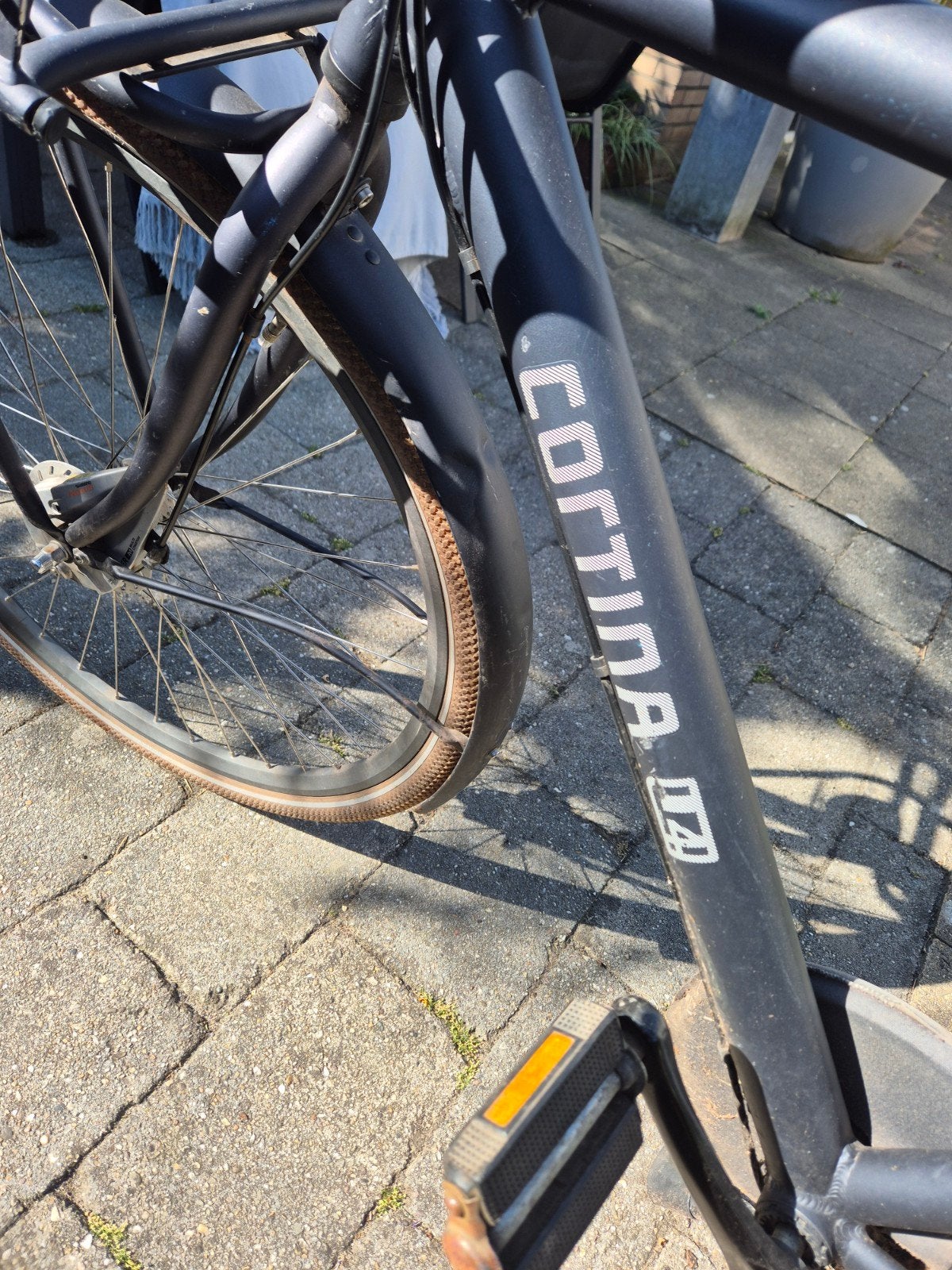 Cortina U4 Denim Transport Stads fiets - Star Grey Mat (6, Gebruikt, Versnellingen, 56 cm of meer, Ophalen