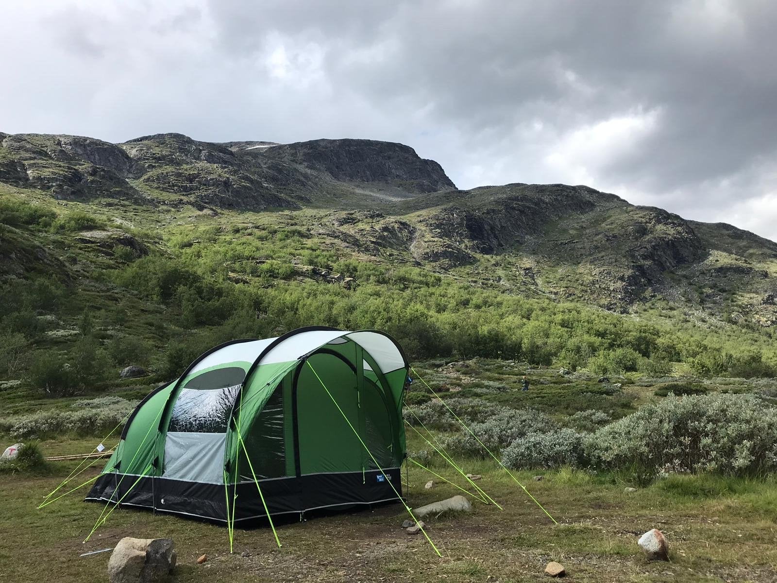 Kampa Brean 3 tunneltent met grondzeil - Zo goed als nieuw, Caravans en Kamperen, Tenten, Ophalen, Zo goed als nieuw, Tot en met 3