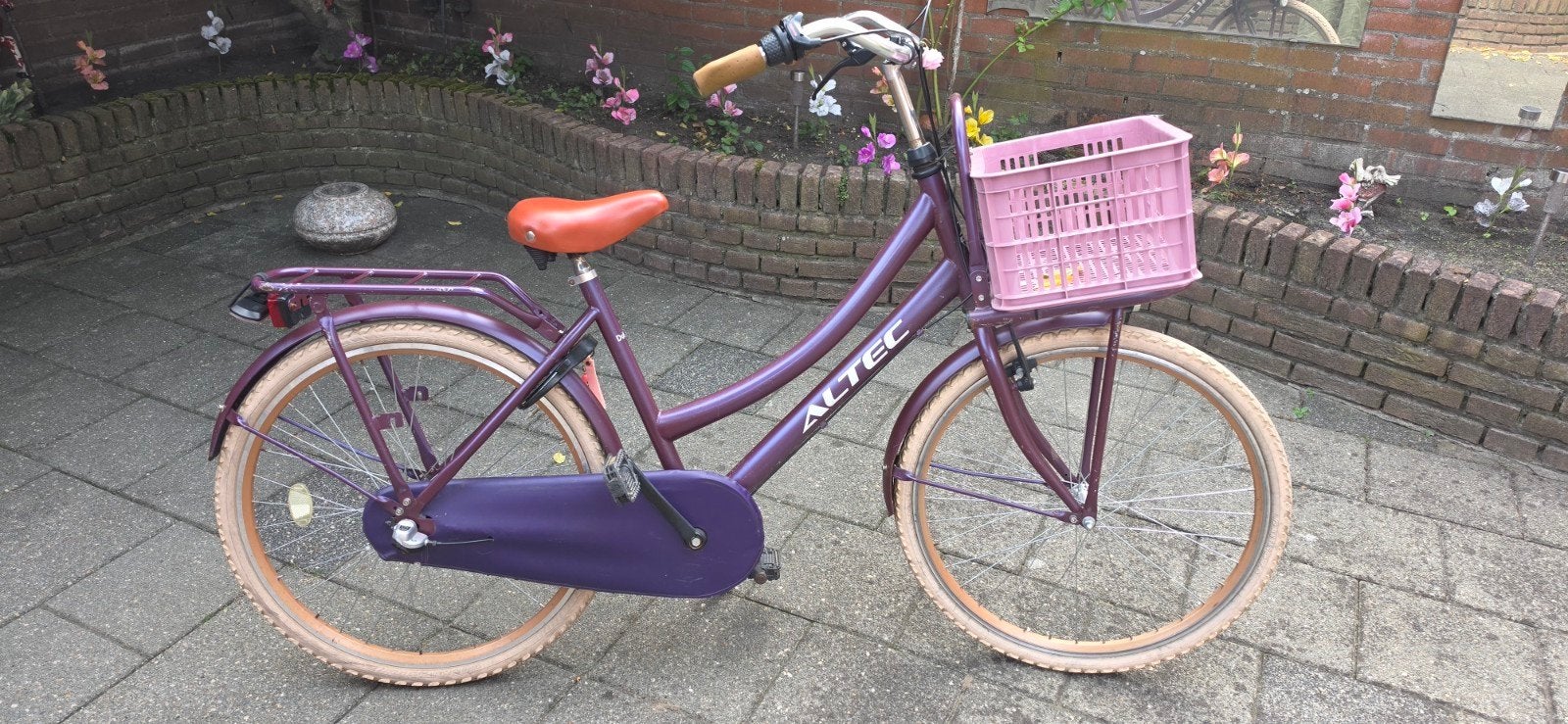 Altec fiets met mandje, Gebruikt, Velgrem, 50 tot 53 cm, Ophalen