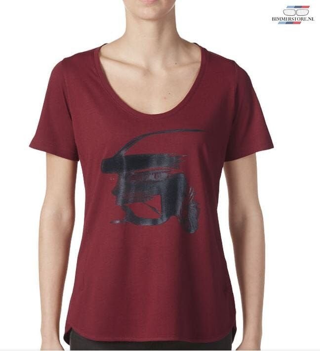 T-shirt  BMW Motorsport kleur bordeaux ladies Maat M merchan, -, -, Nieuw, Ophalen of Verzenden
