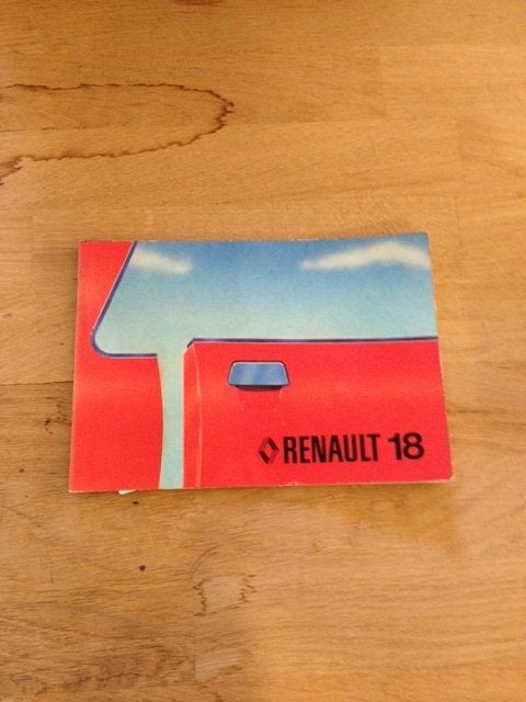 Renault 18      Instructieboekje      (1978) -      NL, Ophalen of Verzenden