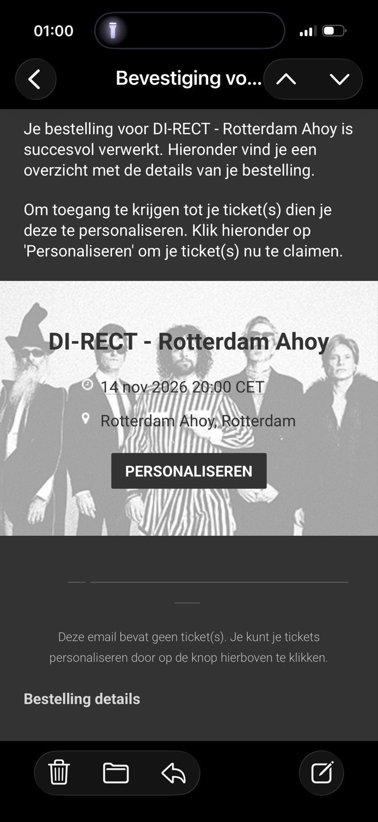 2 kaartjes DI-Rect 14 november, Tickets en Kaartjes, Twee personen, November