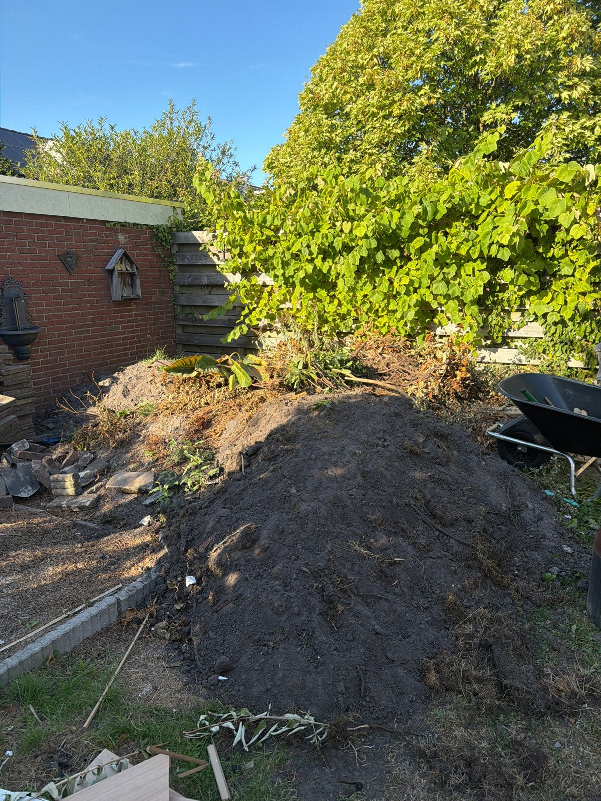 Gratis af te halen: Schone tuinaarde/grond, Ophalen, Gebruikt, Ophoogzand