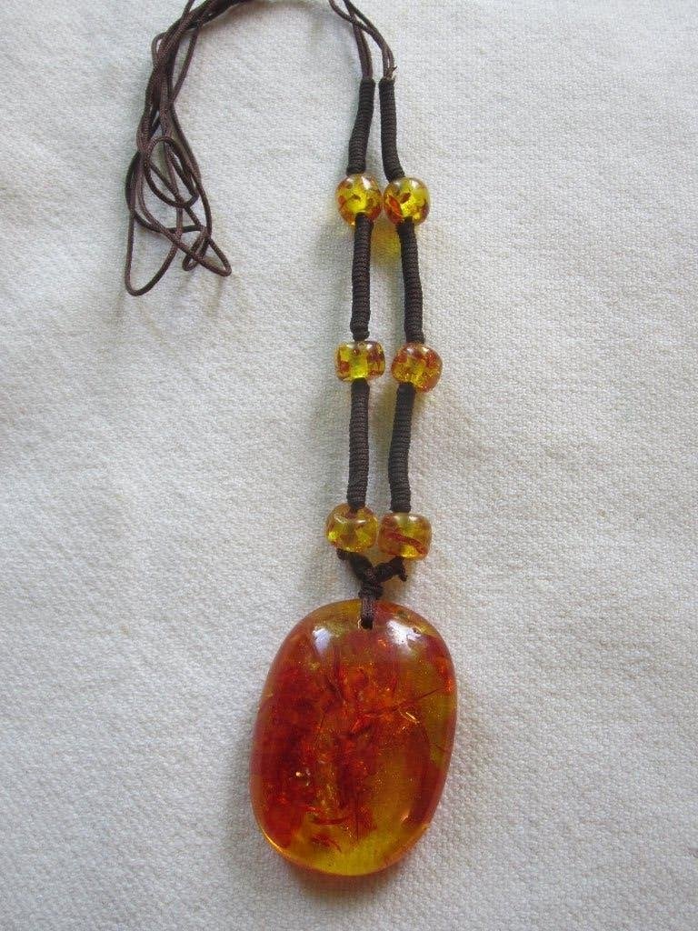 25.  Schitterende oude ketting, barnsteen, Ophalen, Overige materialen, Ketting