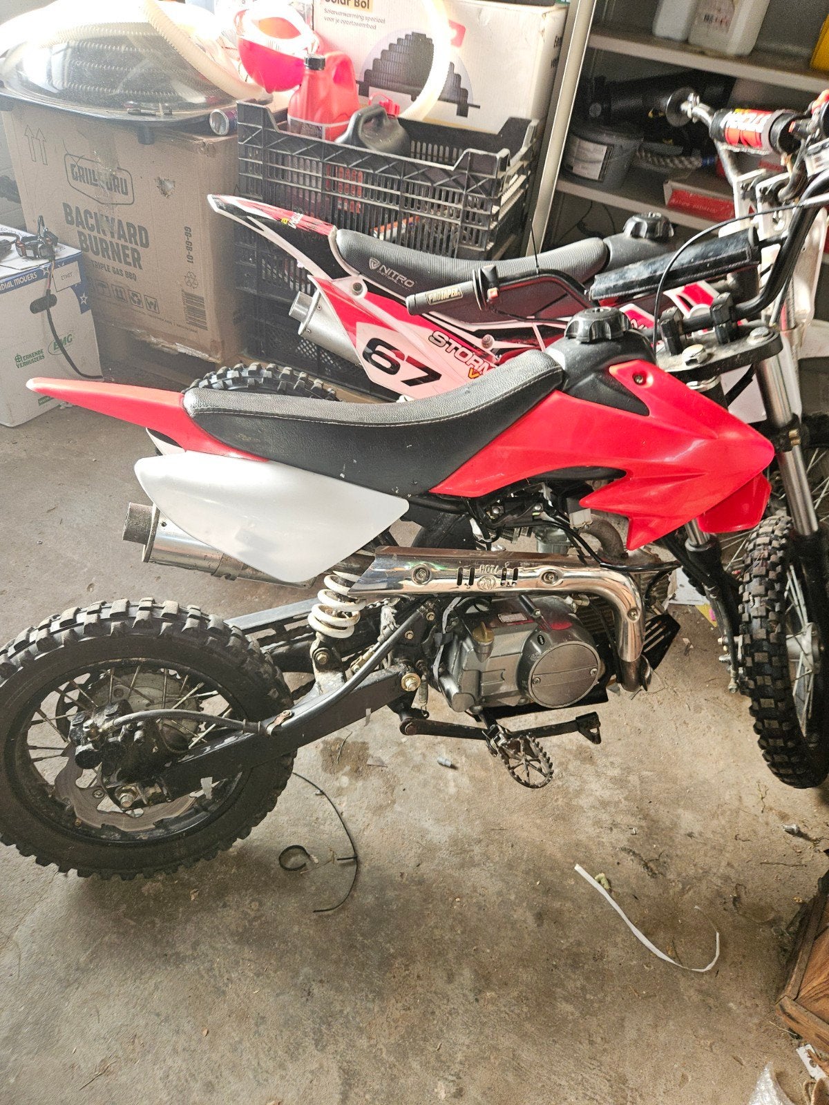 Leuke 110cc Crossmotor met veel nieuwe onderdelen, Overige merken, 0 versnellingen, Ophalen of Verzenden, Zo goed als nieuw