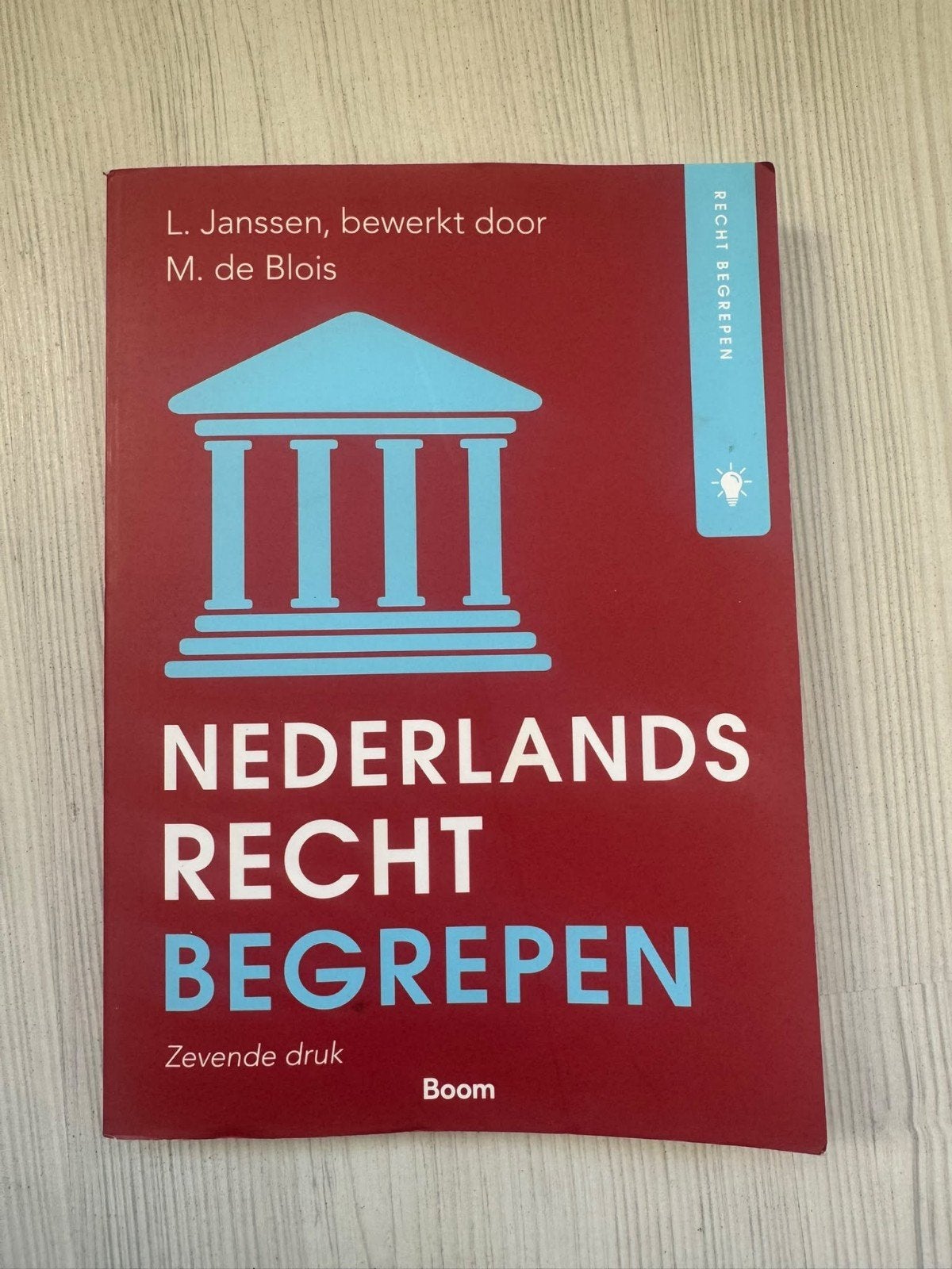 Nederlands Recht Begrepen - 7e druk - HBO Rechten, Boeken, L. Janssen, M. de Blois, Zo goed als nieuw, Gamma, HBO