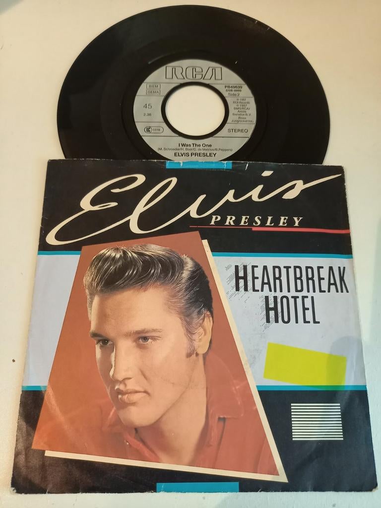Elvis Presley - Heartbreak Hotel / I Was The One, Cd's en Dvd's, Vinyl Singles, Ophalen of Verzenden