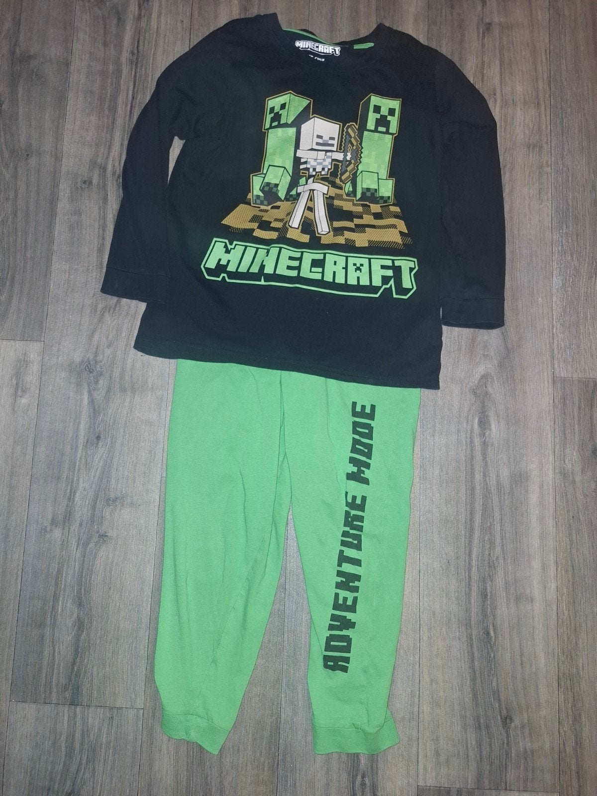 Minecraft pyjama maat 146/152, Kinderen en Baby's, Nacht- of Onderkleding, Minecraft, Ophalen of Verzenden, Zo goed als nieuw
