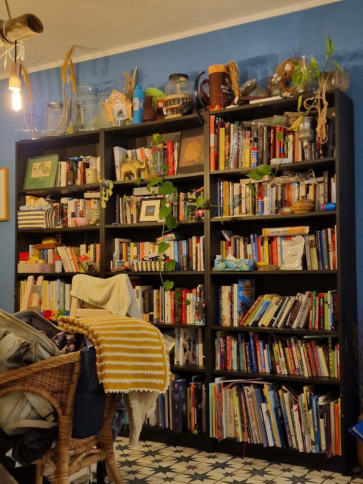 3x IKEA Billy Boekenkasten Zwart Eiken - Z.G.A.N., Ophalen, Met plank(en), 200 cm of meer, 50 tot 100 cm