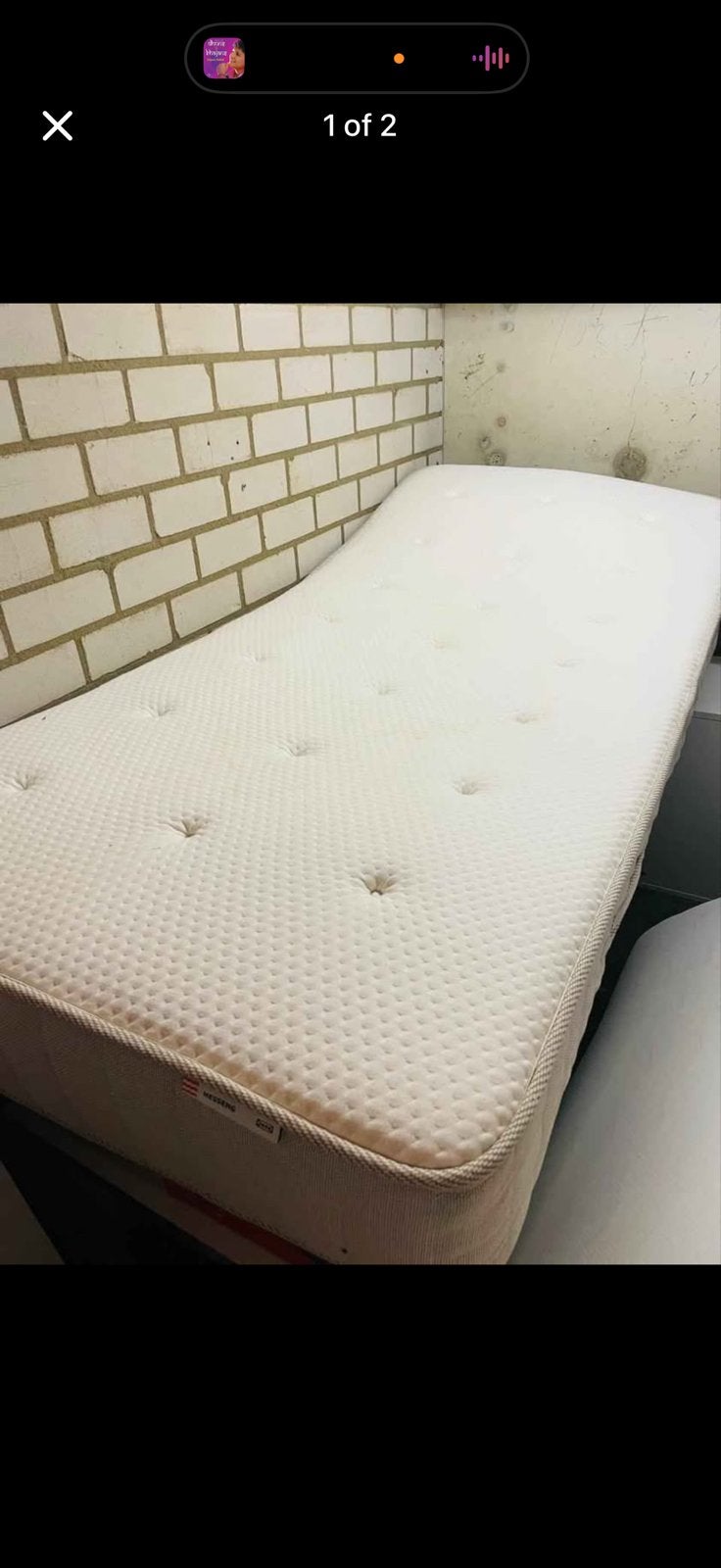 IKEA Matras HESSENG - Zo goed als nieuw, 90 cm, Eenpersoons, Ophalen of Verzenden, Zo goed als nieuw