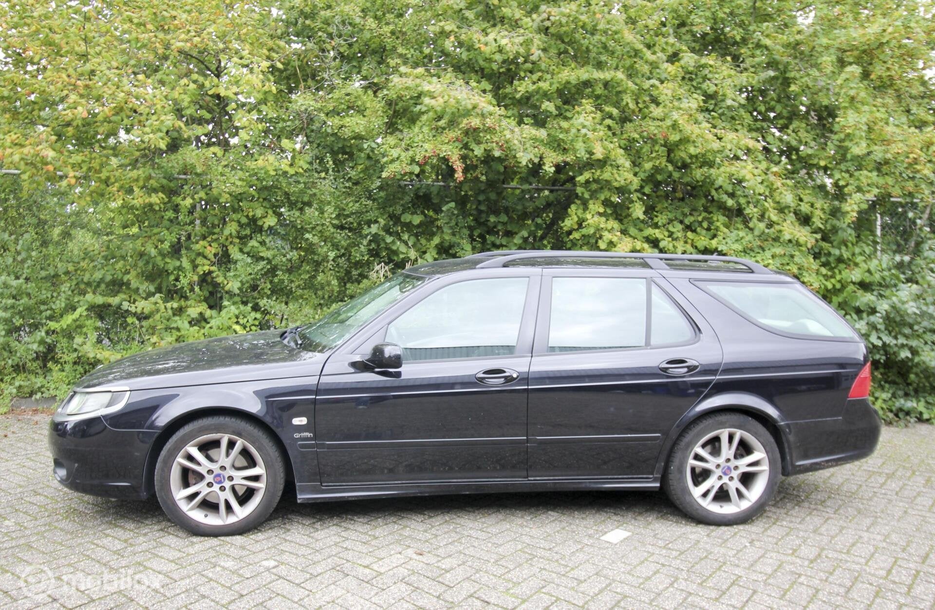 Saab 9-5 Estate 2.0t Griffin, Auto's, Voorwielaandrijving, Gebruikt, Zwart, 150 pk