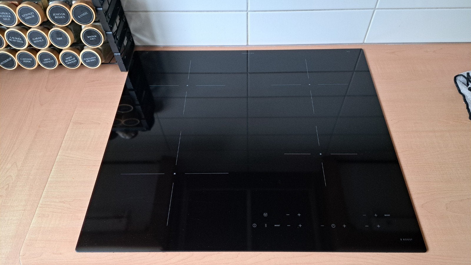 Inductiekookplaat IKEA zgan., Witgoed en Apparatuur, Ophalen, 4 kookzones, Zo goed als nieuw, Inbouw