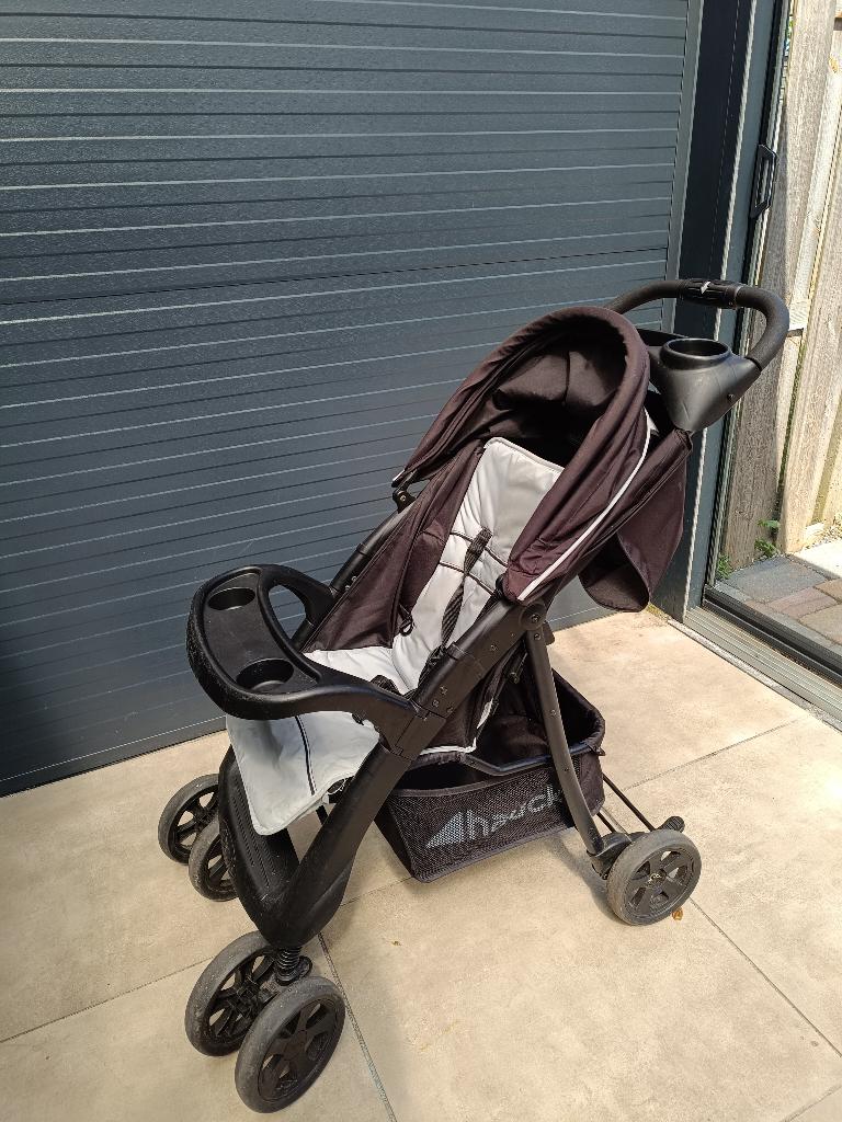 Hauck Kinderwagen + Regenhoes – Compact Opvouwbaar, Ophalen, Gebruikt, Kinderwagen, Overige merken