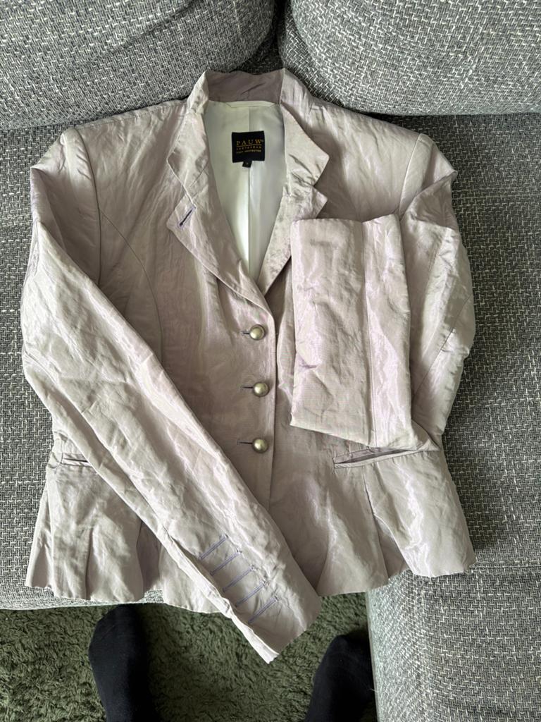 Pauw Amsterdam Jasje - Elegante Lichtpaarse Blazer, Kleding | Dames, Jasjes, Kostuums en Pakken, Maat 38/40 (M), Paars, Ophalen of Verzenden