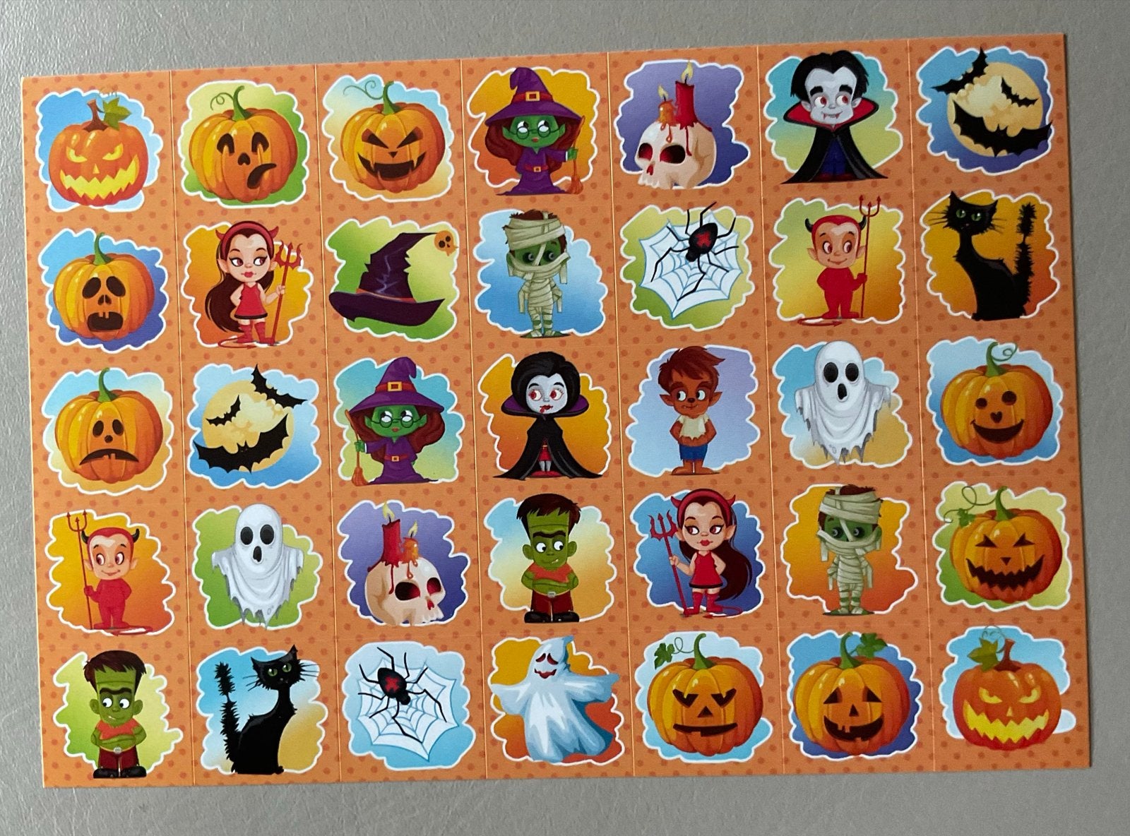 Halloween stickers - De Stulp Serie 333, Ophalen of Verzenden, Nieuw, Overige typen