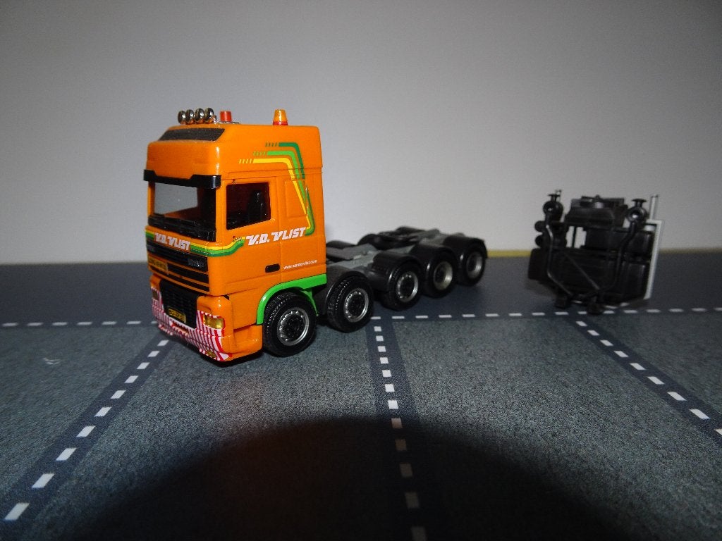 209 herpa daf 95 xf ssc v.d.vlist code 3 5-as 1:87 truck, Ophalen of Verzenden, Zo goed als nieuw, Bus of Vrachtwagen, Herpa