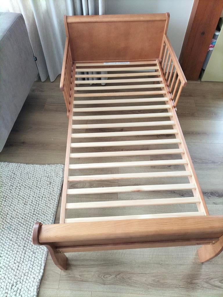 Woodies houten peuterbed, Kinderen en Baby's, Kinderkamer | Bedden, Ophalen, 70 tot 85 cm, 140 tot 160 cm, Zo goed als nieuw