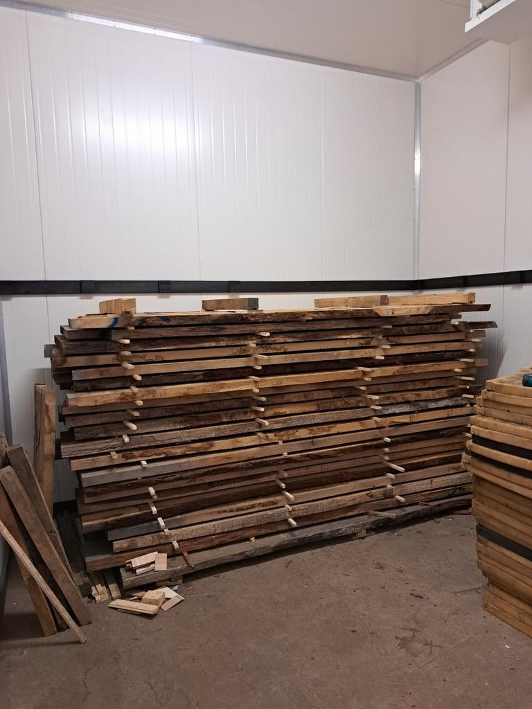 Eiken schaaldelen 55mm Kd gedroogd diverse lengtes, Ophalen of Verzenden, 250 cm of meer, Planken