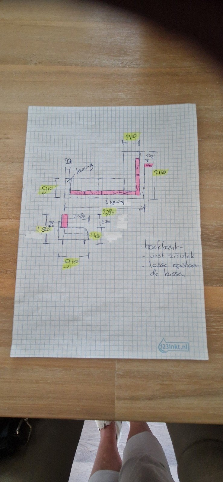 Leren Hoekbank - Comfortabel en Ruim, Ophalen, Gebruikt, Leer, 150 cm of meer