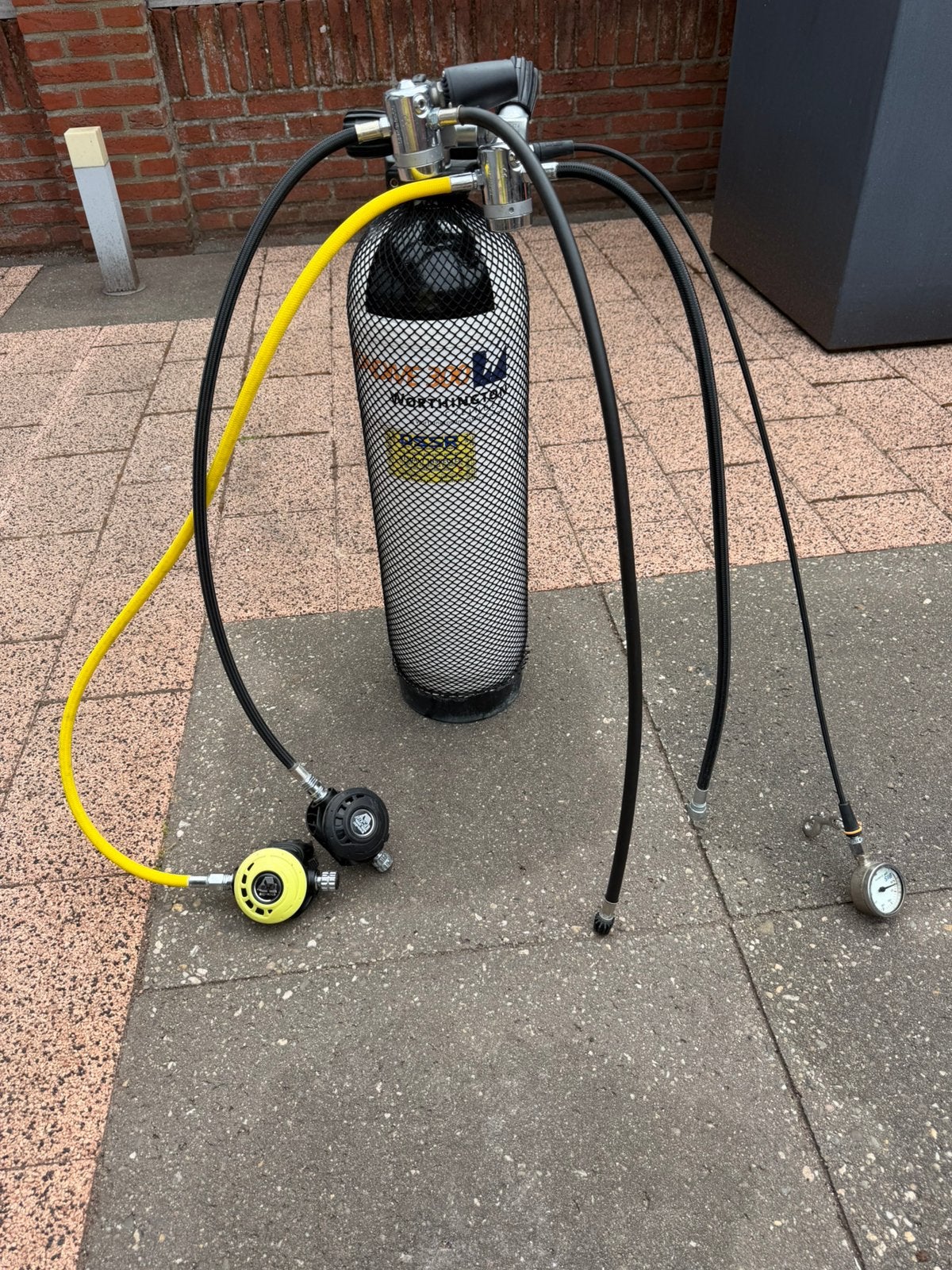 300bar duikfles met Apex automaten, Watersport en Boten, Duiken, Ophalen, Gebruikt, Duikfles