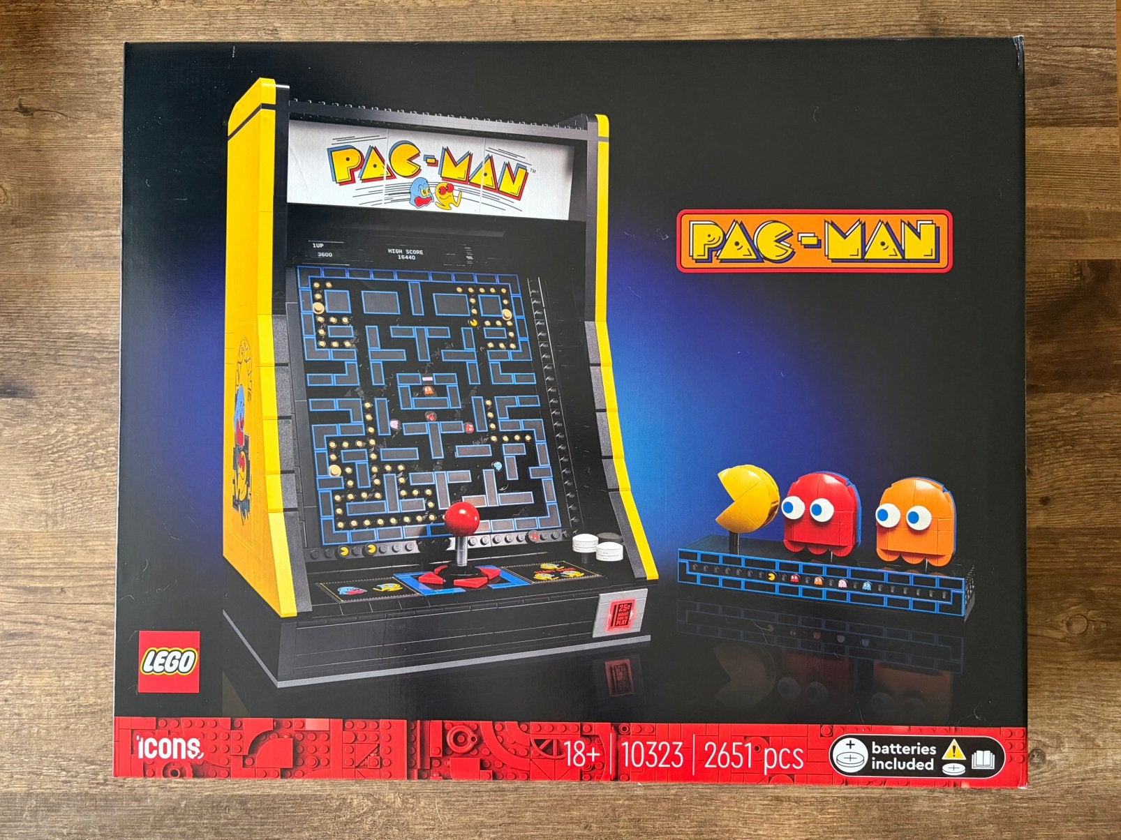 LEGO Icons PAC‑MAN Arcade (10323) – Nieuw in doos, Kinderen en Baby's, Nieuw, Ophalen of Verzenden, Icons, Complete set
