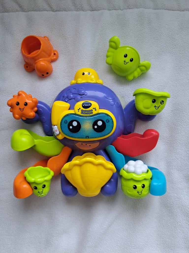 VTech Spetterpret Badoctopus badspeelgoed, Ophalen, Zo goed als nieuw