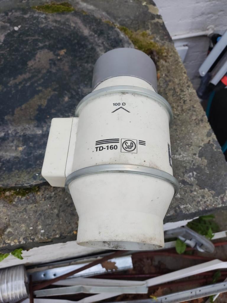 S&P / Soler & Palau Buisventilator TD-160/100 N, Doe-het-zelf en Verbouw, Ventilatie en Afzuiging, Ophalen of Verzenden, Afzuiger