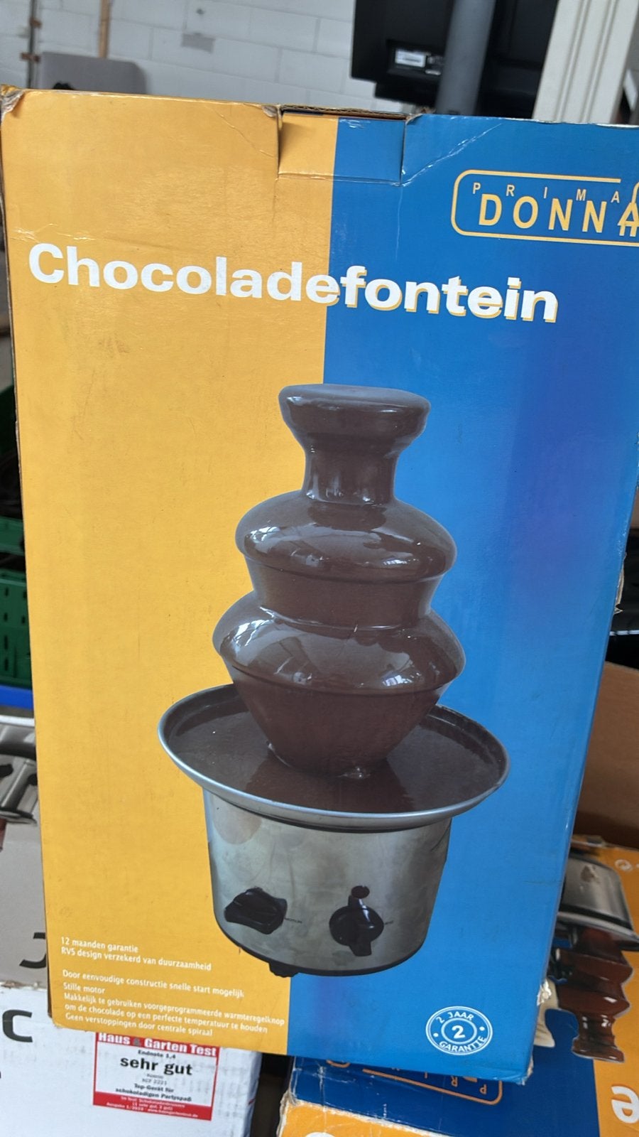 Prima Donna Chocoladefontein - Nieuw in doos, Ophalen, Overige typen, Metaal, Overige merken